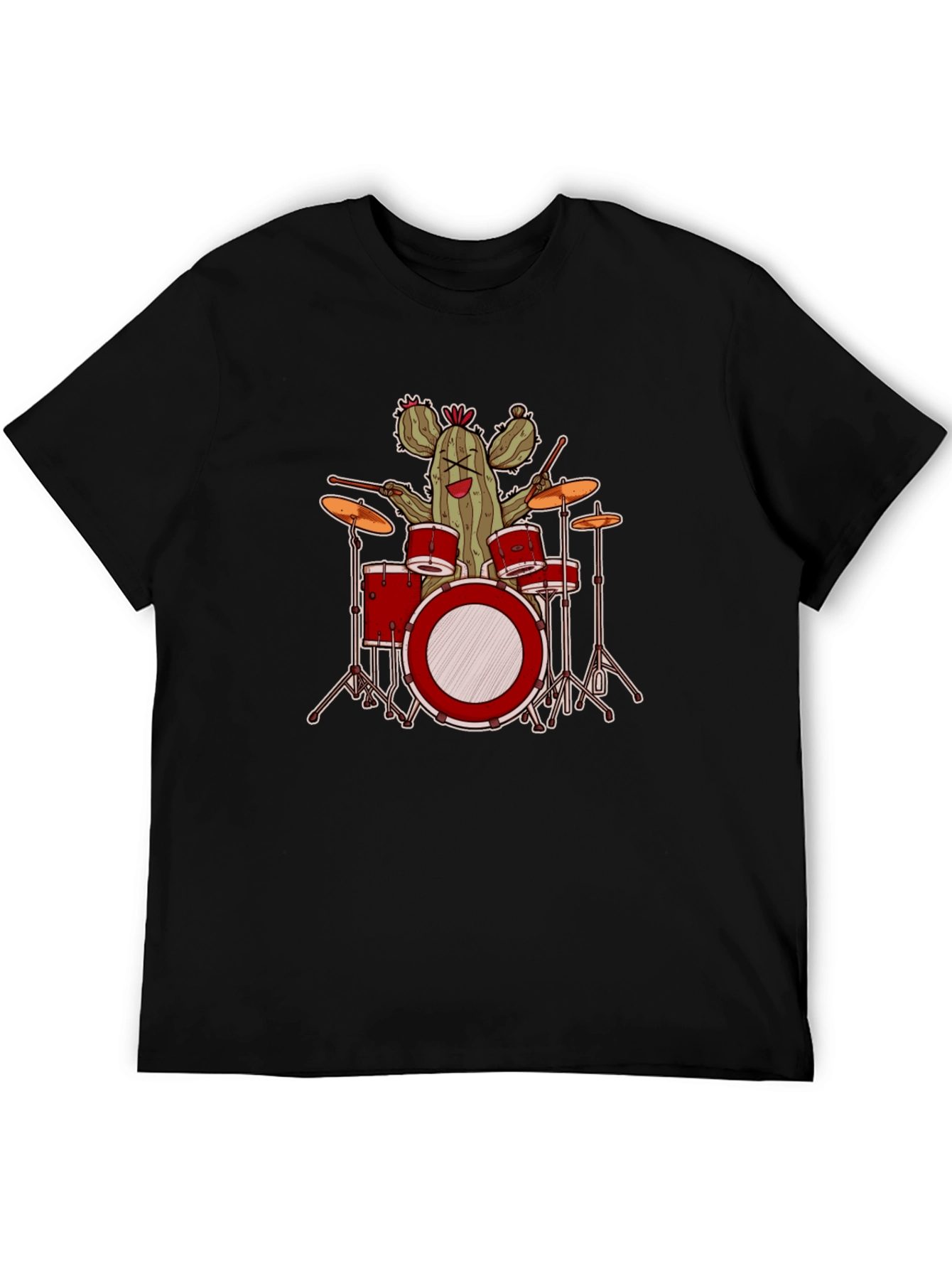 Cactus Drummer Graphic T-Shirt - Band Tee