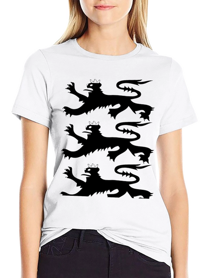 Triple Lion Rampant Graphic Tee - Black