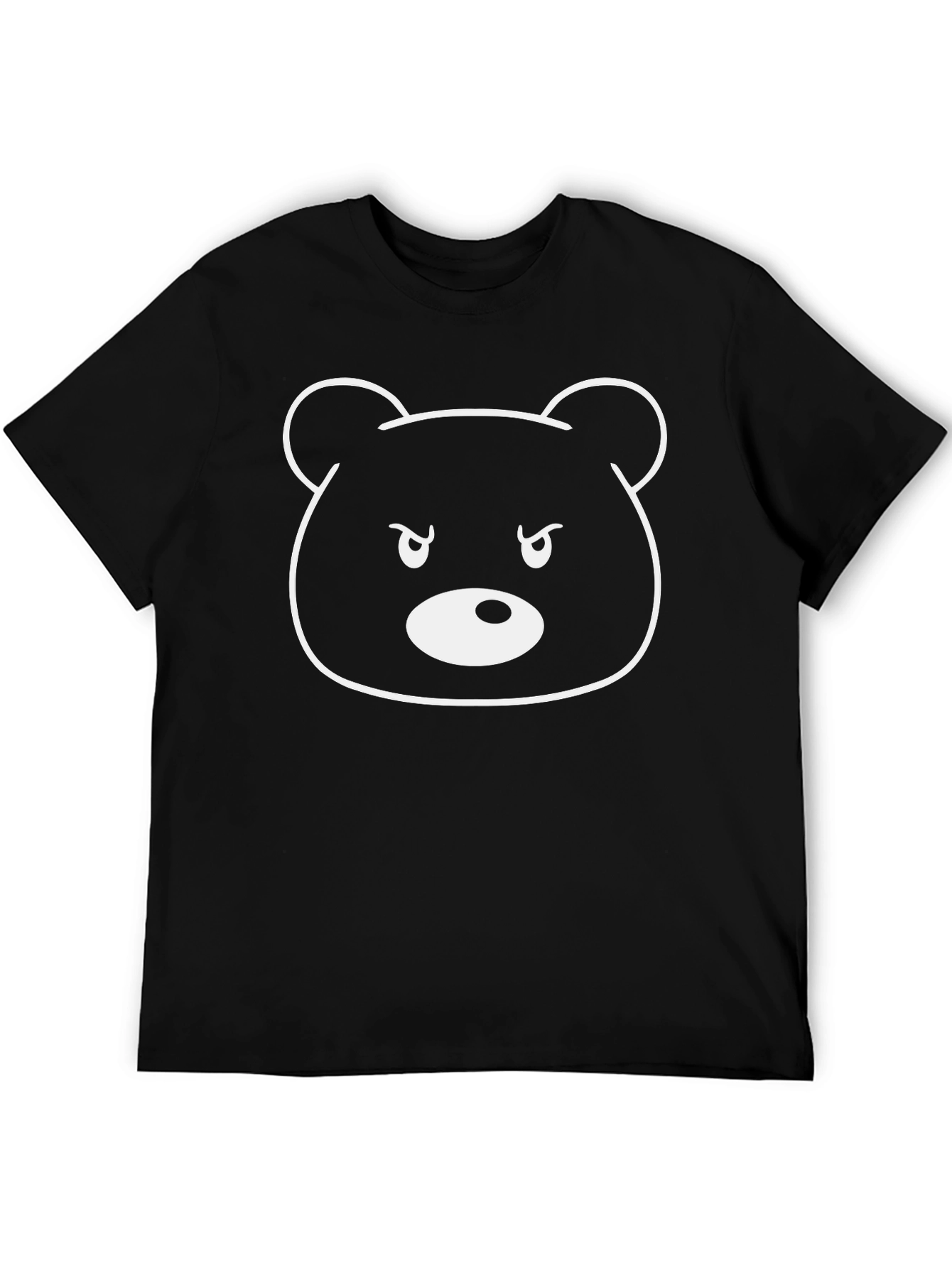 Mens Black Bear Graphic T-Shirt