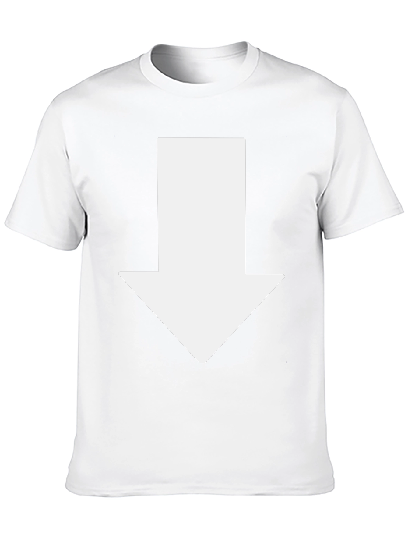 Arrow Down Graphic Tee - Casual Black T-Shirt