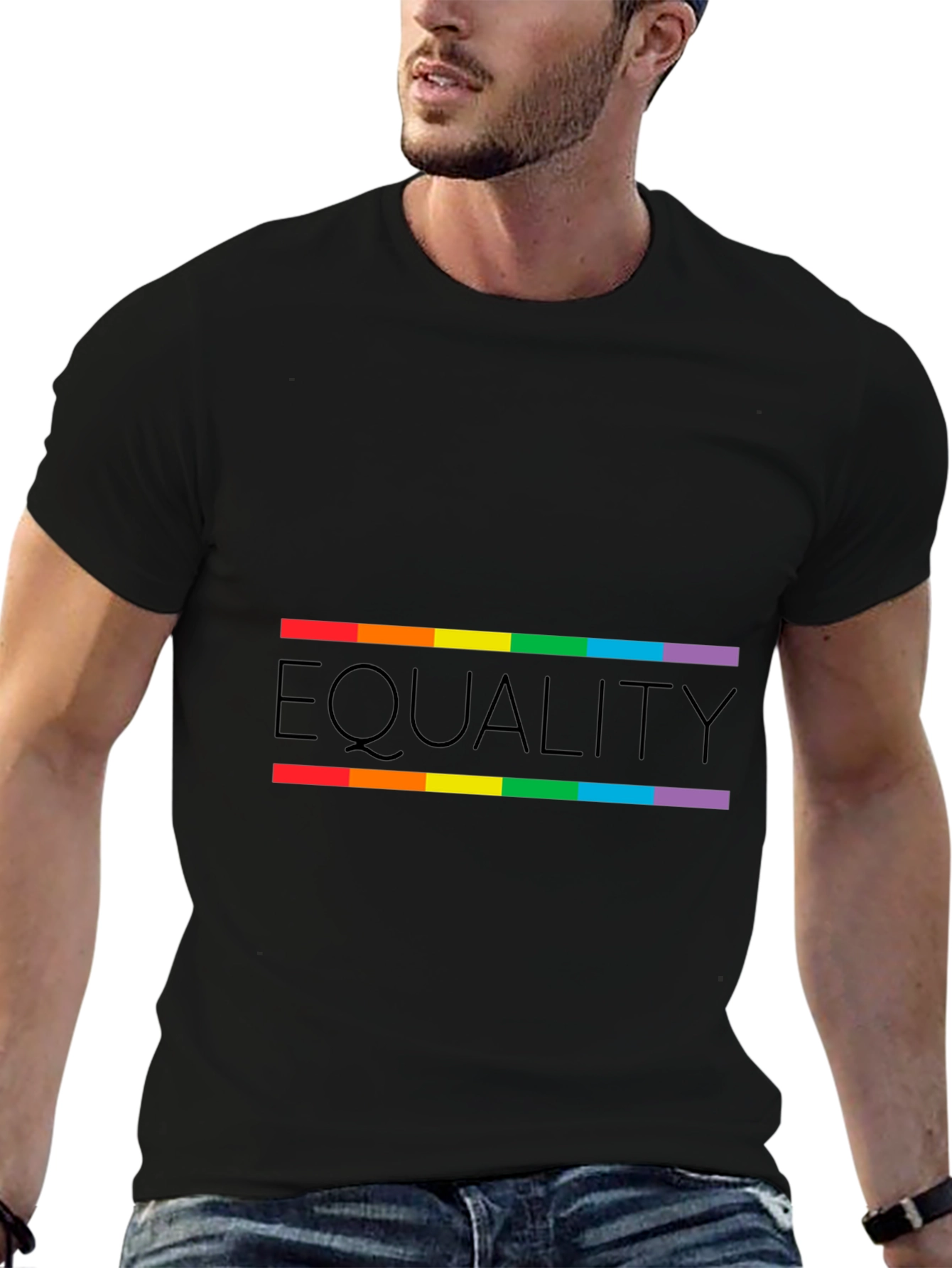 Equality Rainbow Pride Graphic T-Shirt