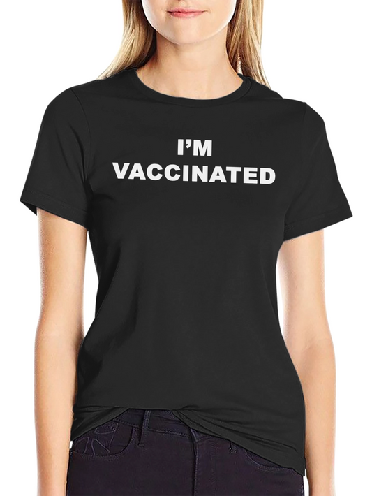 Im Vaccinated Black T-Shirt