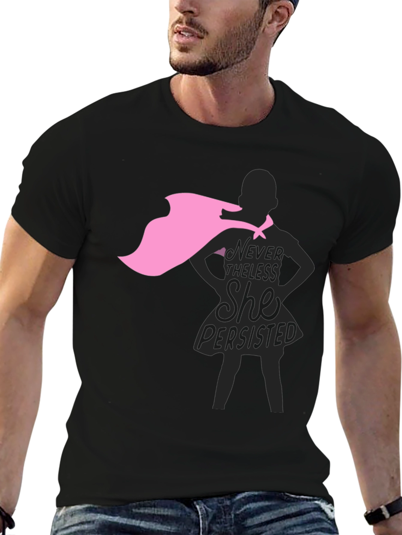 Nevertheless She Persisted Graphic Tee - Black