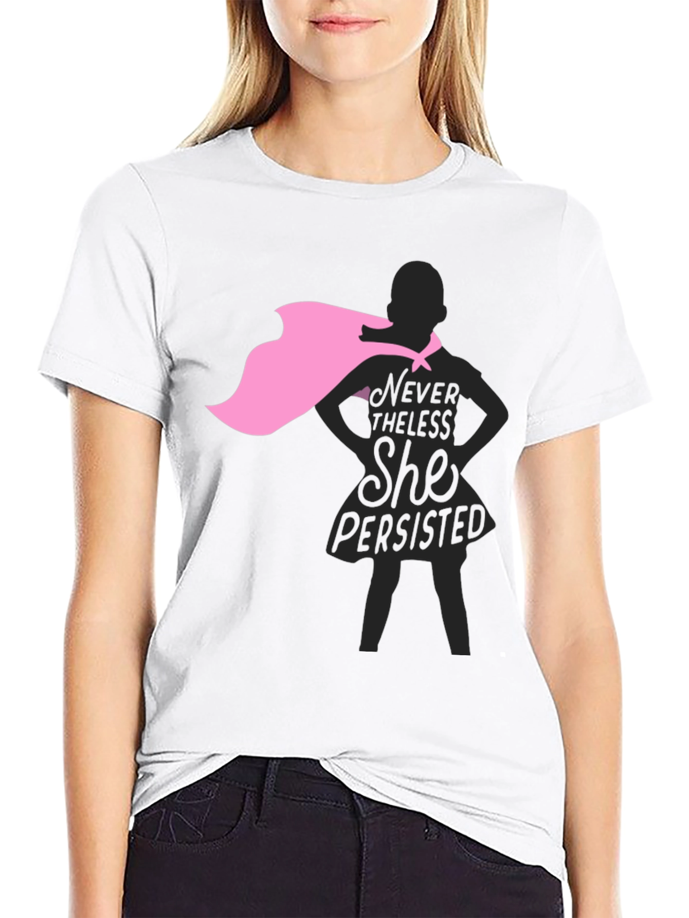 Nevertheless She Persisted Graphic Tee - Black