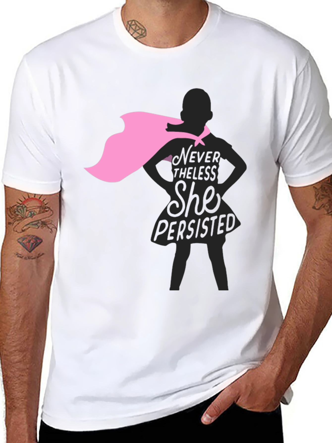 Nevertheless She Persisted Graphic Tee - Black