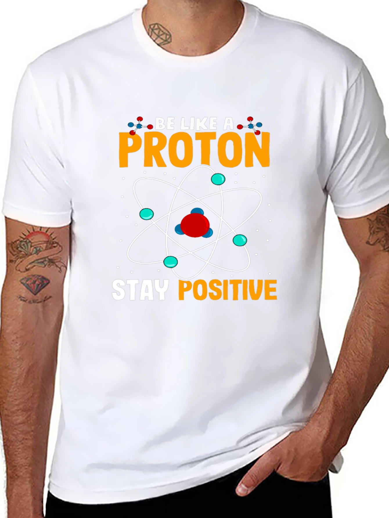 Stay Positive Proton Graphic T-Shirt