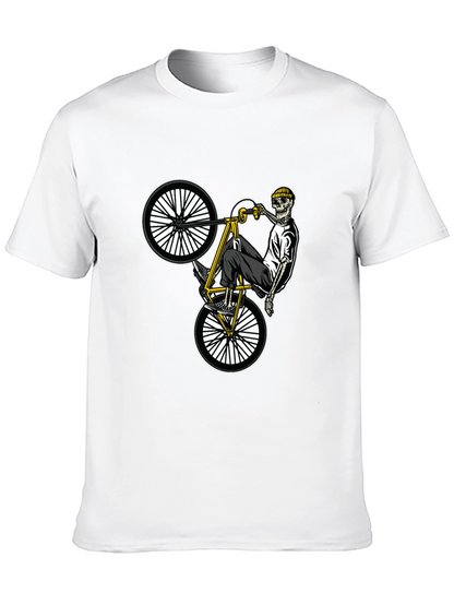 Skeleton Biker T-Shirt - Black