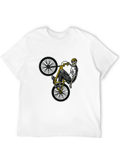 Skeleton Biker T-Shirt - Black