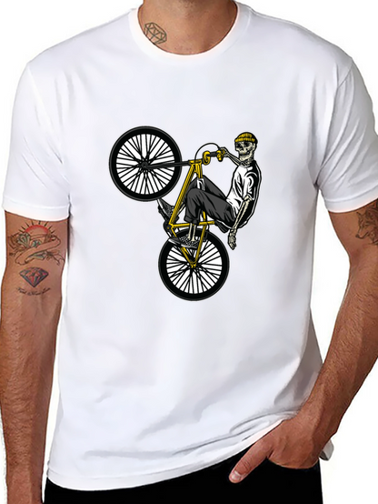Skeleton Biker T-Shirt - Black