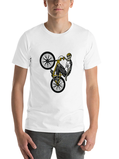 Skeleton Biker T-Shirt - Black