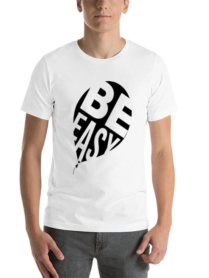 Be Easy Black Graphic Print T-Shirt