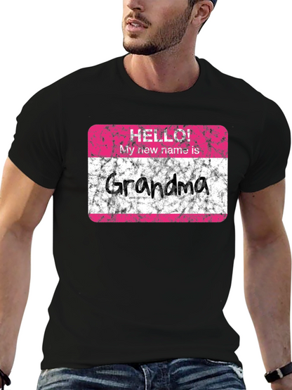 Hello Grandma T-Shirt - New Grandmother Gift