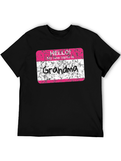 Hello Grandma T-Shirt - New Grandmother Gift