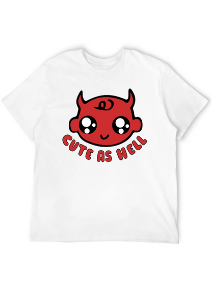 Cute as Hell Devil Baby Black T-Shirt