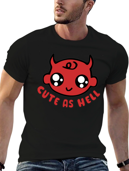 Cute as Hell Devil Baby Black T-Shirt