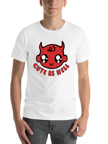 Cute as Hell Devil Baby Black T-Shirt