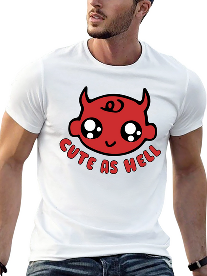 Cute as Hell Devil Baby Black T-Shirt