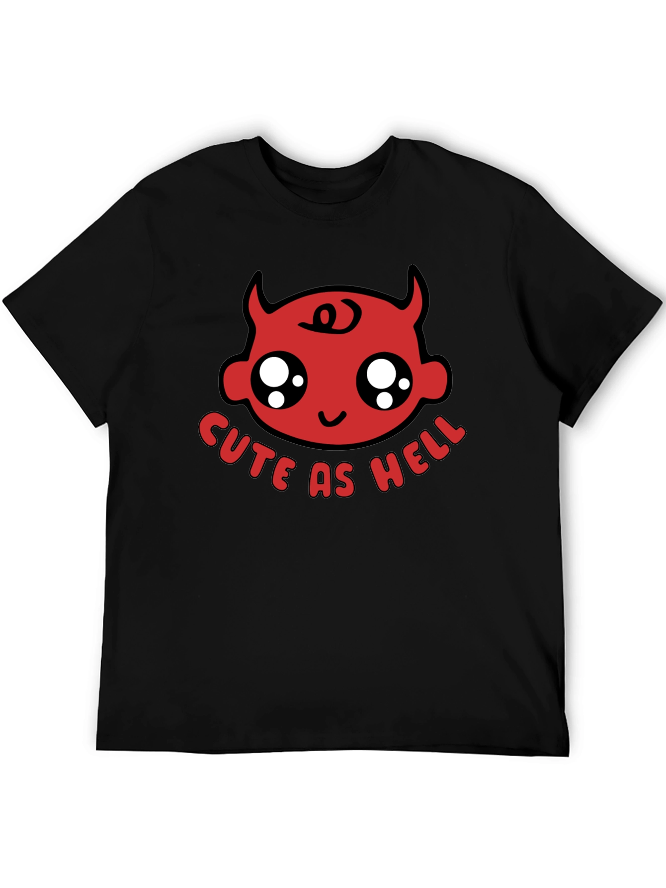 Cute as Hell Devil Baby Black T-Shirt