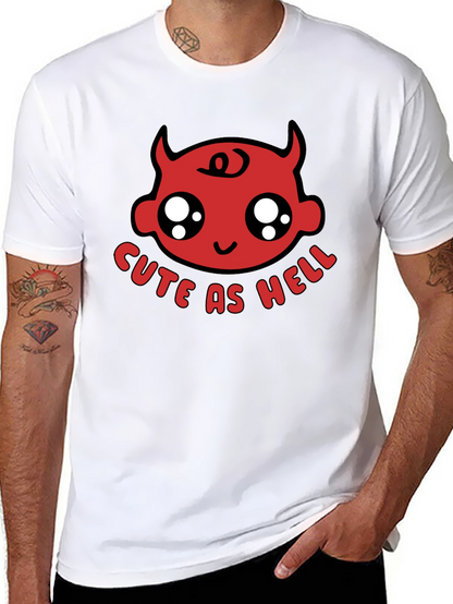 Cute as Hell Devil Baby Black T-Shirt