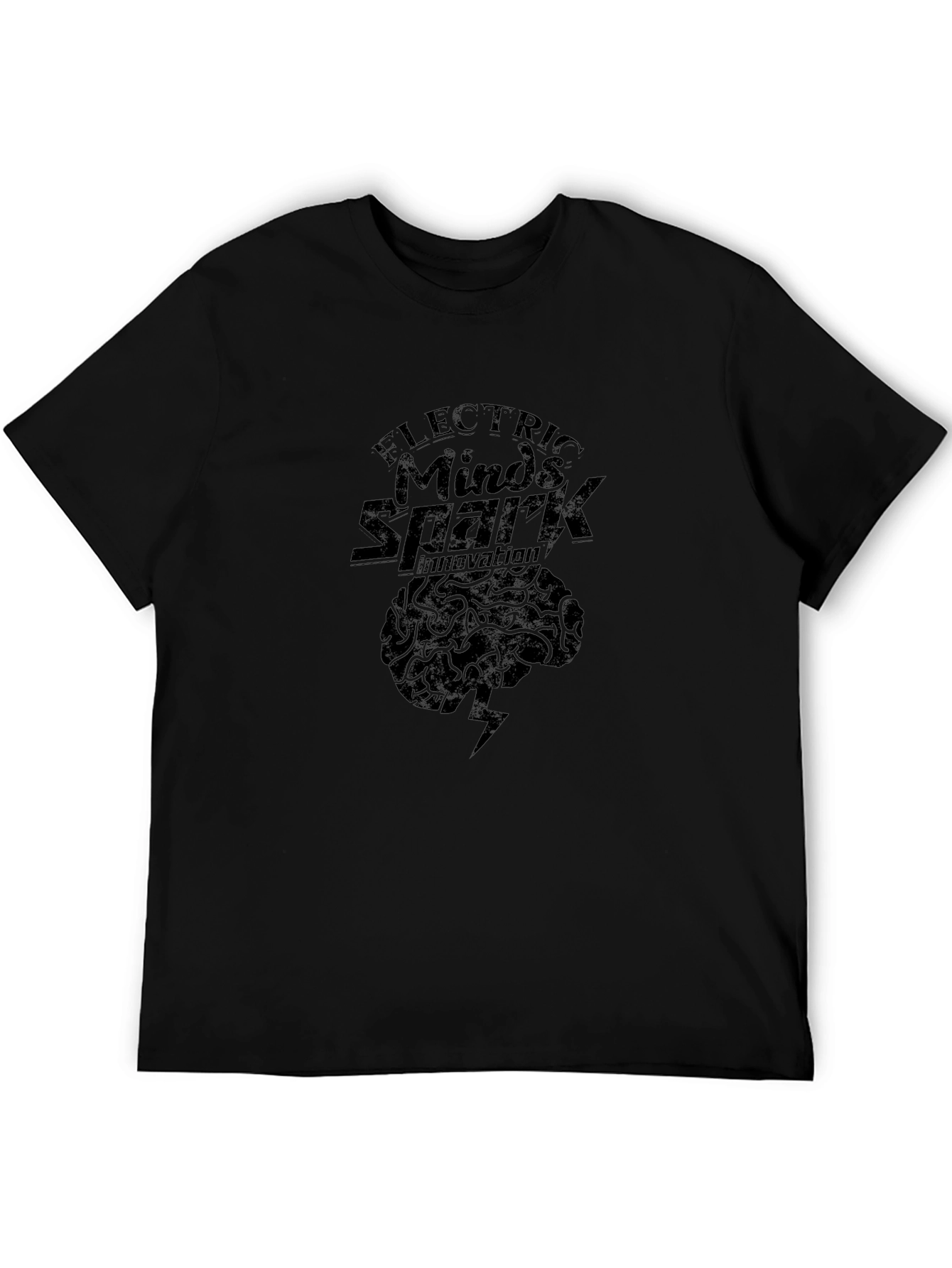Electric Minds Spark Innovation Black T-Shirt