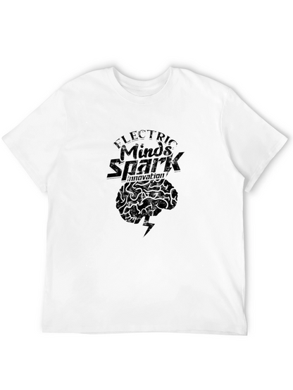 Electric Minds Spark Innovation Black T-Shirt