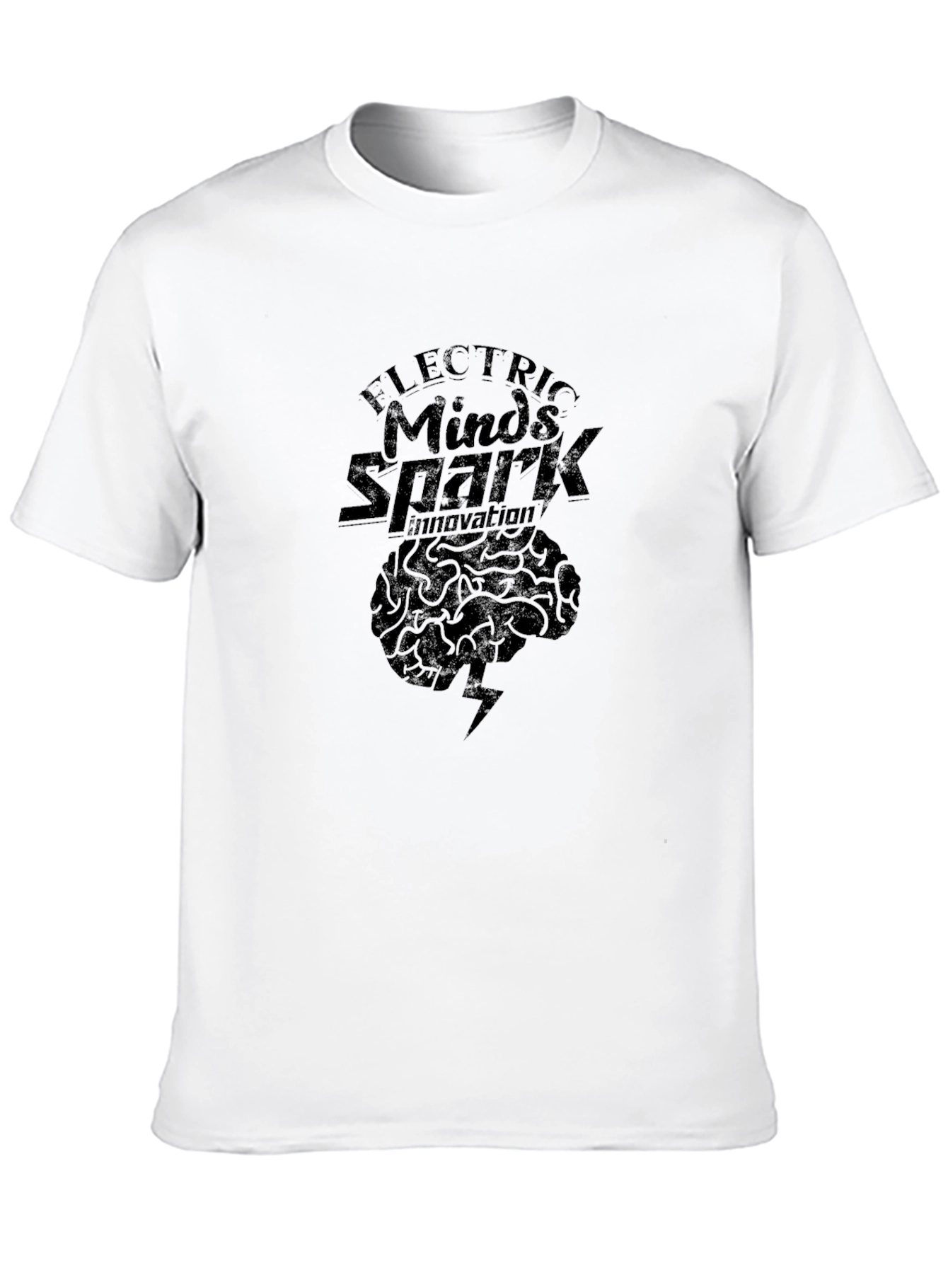 Electric Minds Spark Innovation Black T-Shirt