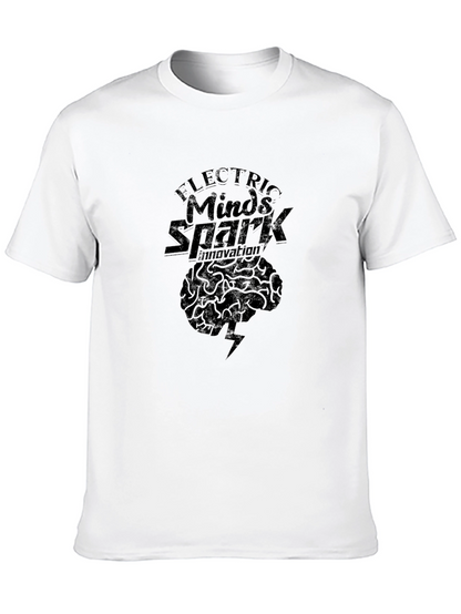 Electric Minds Spark Innovation Black T-Shirt