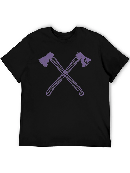 Axe Cross T-Shirt - Stylish Lumberjack Tee