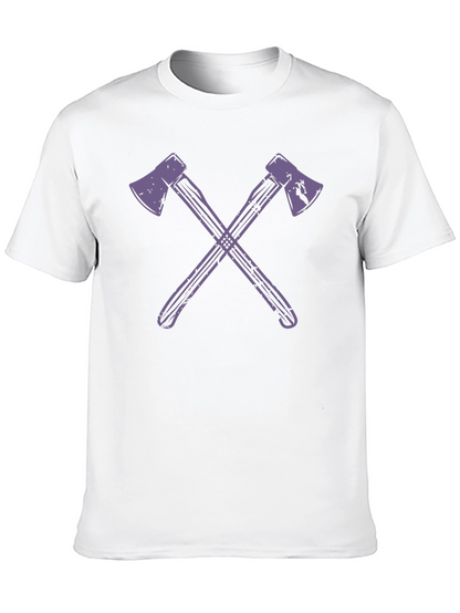 Axe Cross T-Shirt - Stylish Lumberjack Tee