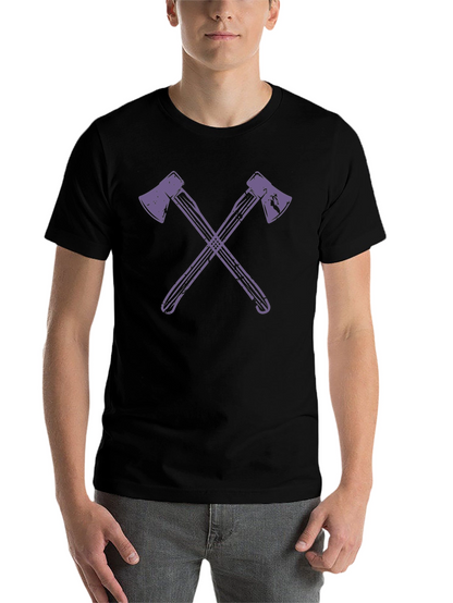Axe Cross T-Shirt - Stylish Lumberjack Tee