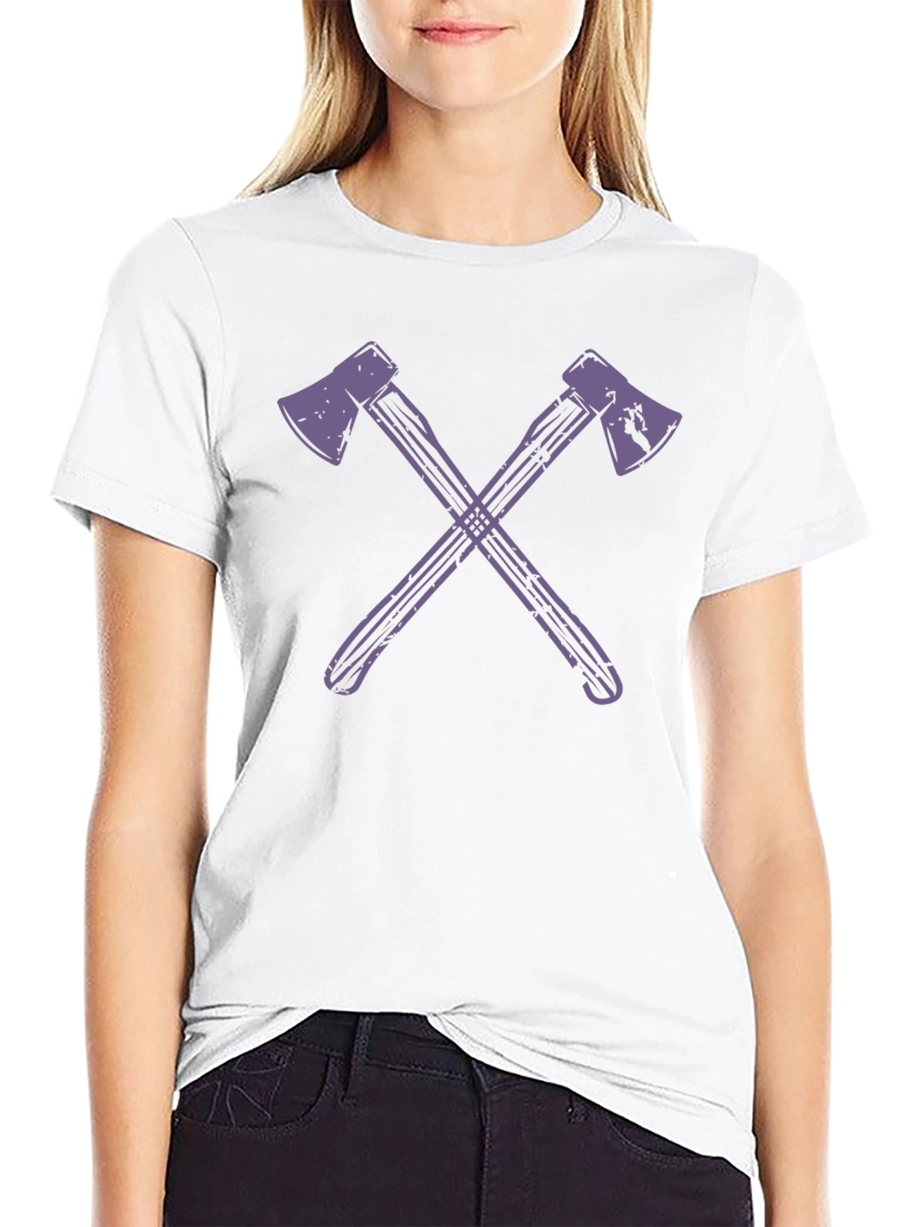 Axe Cross T-Shirt - Stylish Lumberjack Tee
