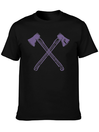 Axe Cross T-Shirt - Stylish Lumberjack Tee