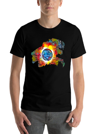 Abstract Art Graphic Black T-Shirt