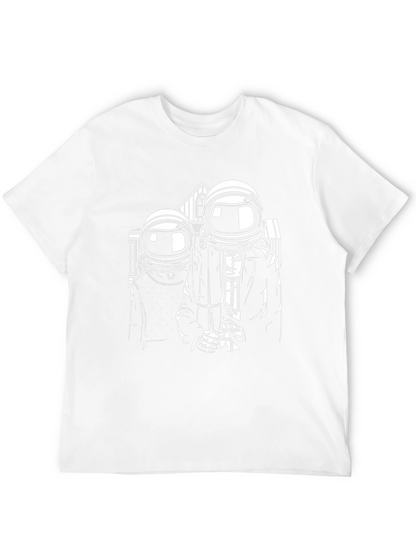 Astronaut American Gothic Black T-Shirt