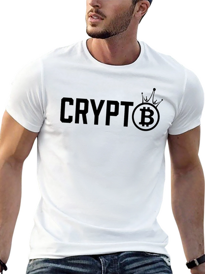 Crypto Bitcoin King T-Shirt - Black