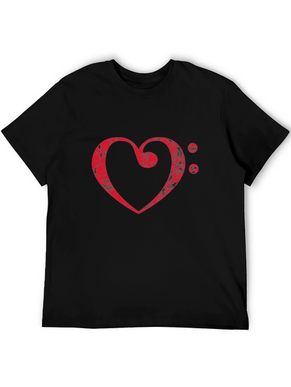 Musical Heart Graphic T-Shirt