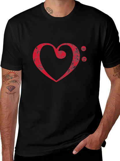 Musical Heart Graphic T-Shirt