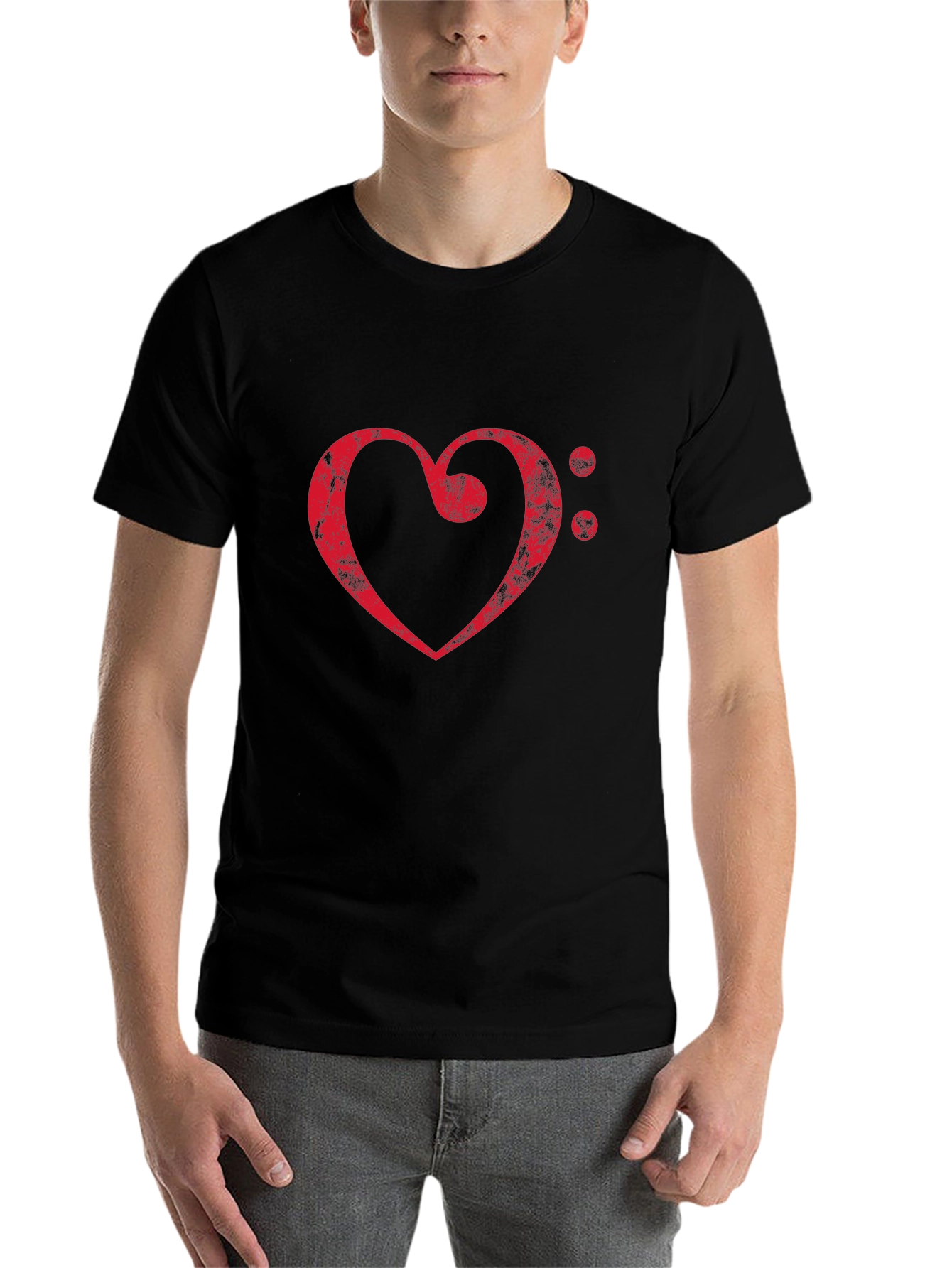 Musical Heart Graphic T-Shirt