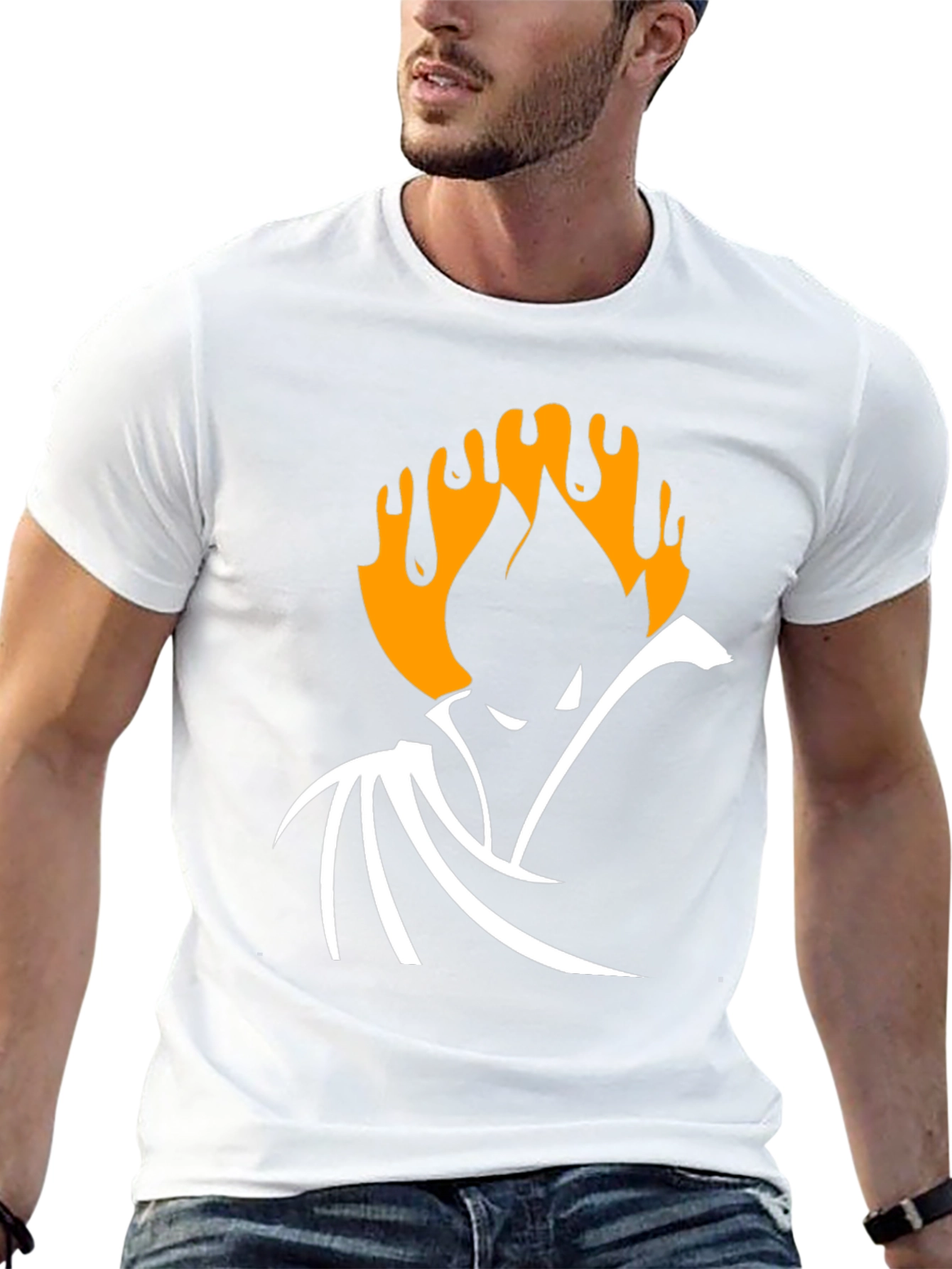 Mens Graphic Tee - Spooky Silhouette Design