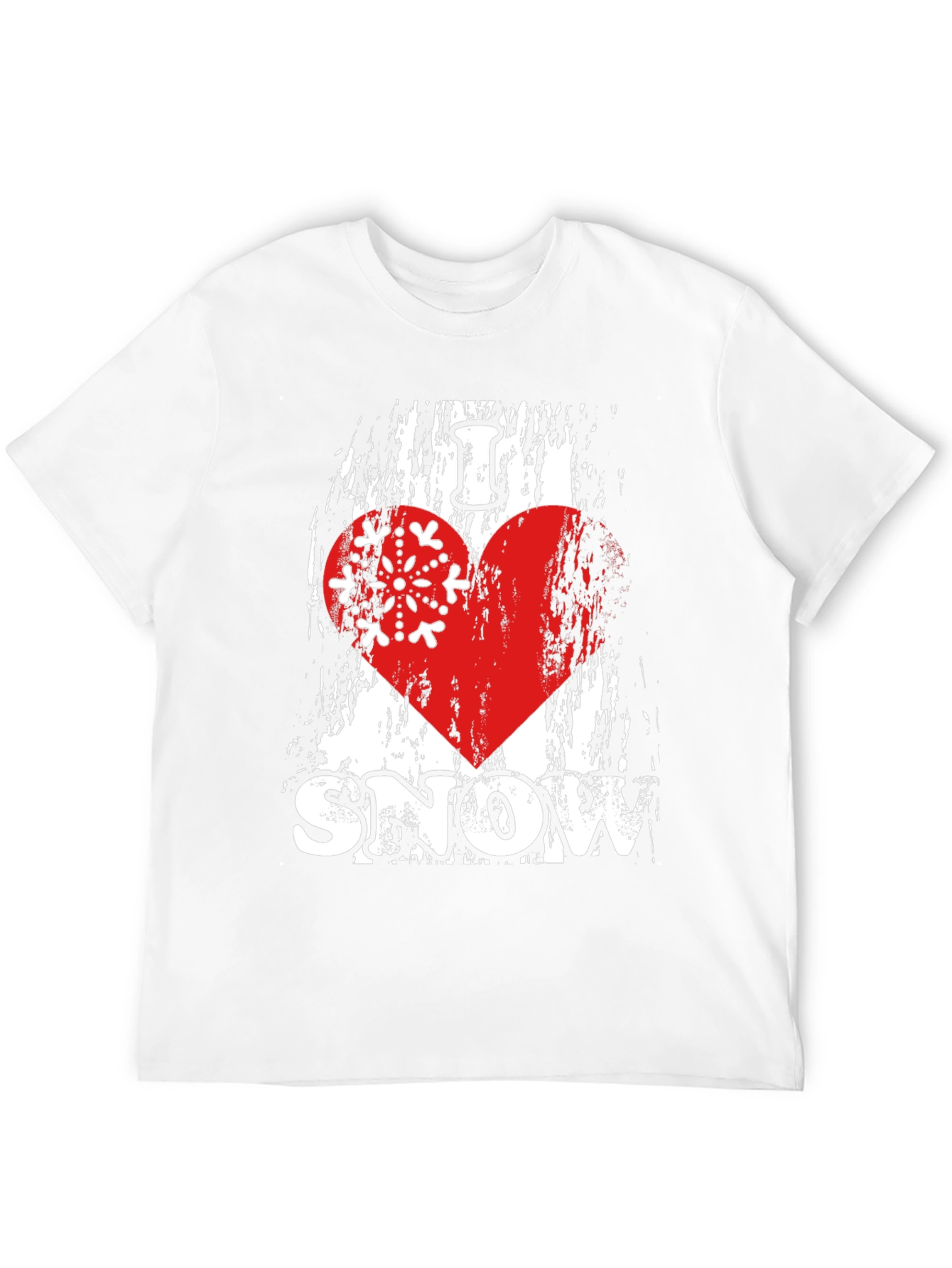 I Love Snow T-Shirt Winter Holiday Apparel