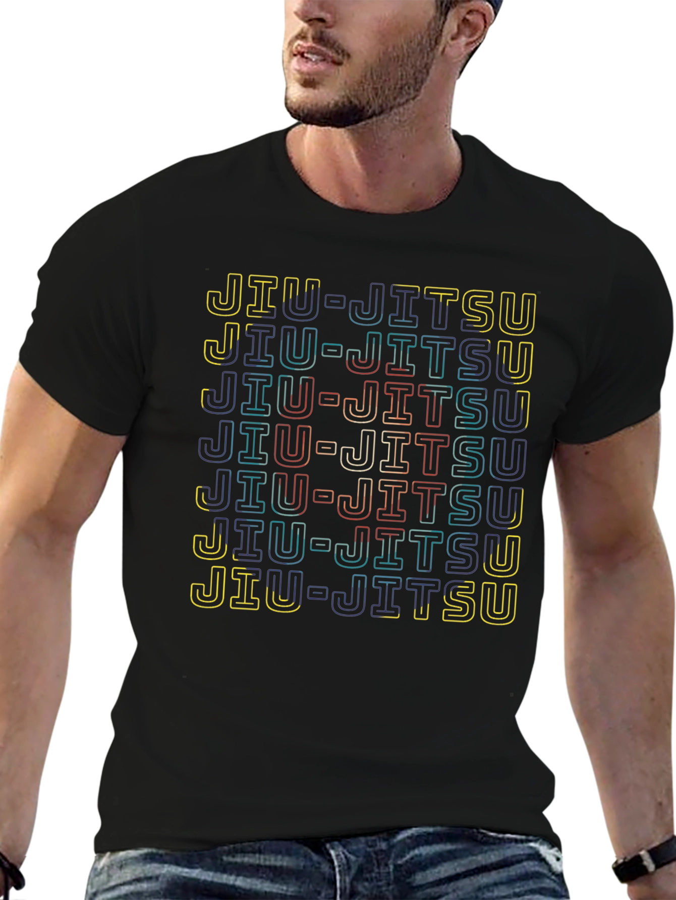 Jiu-Jitsu Graphic Print T-Shirt