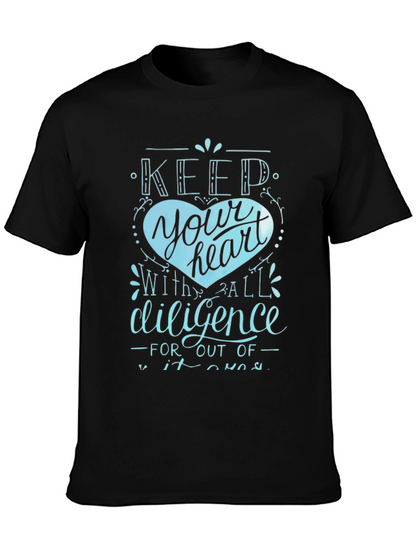 Keep Your Heart Tee - Diligence Graphic T-Shirt