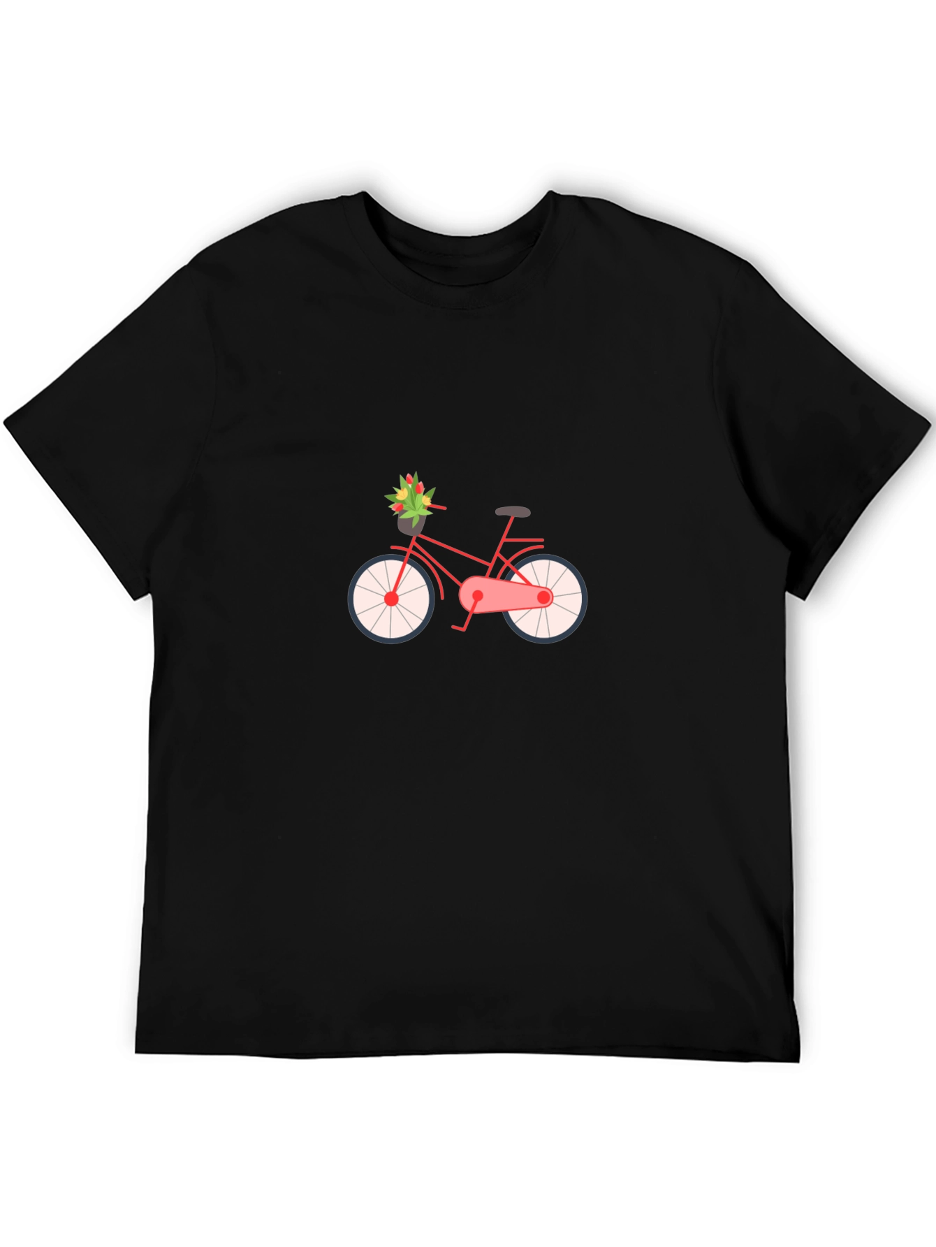Stylish Bicycle Graphic Tee - Classic Comfort