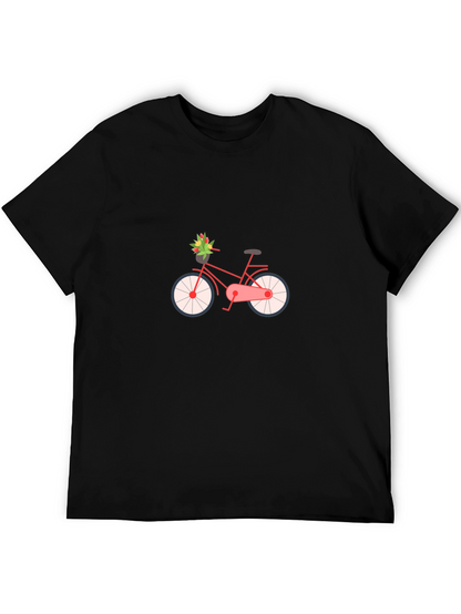 Stylish Bicycle Graphic Tee - Classic Comfort