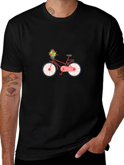 Stylish Bicycle Graphic Tee - Classic Comfort