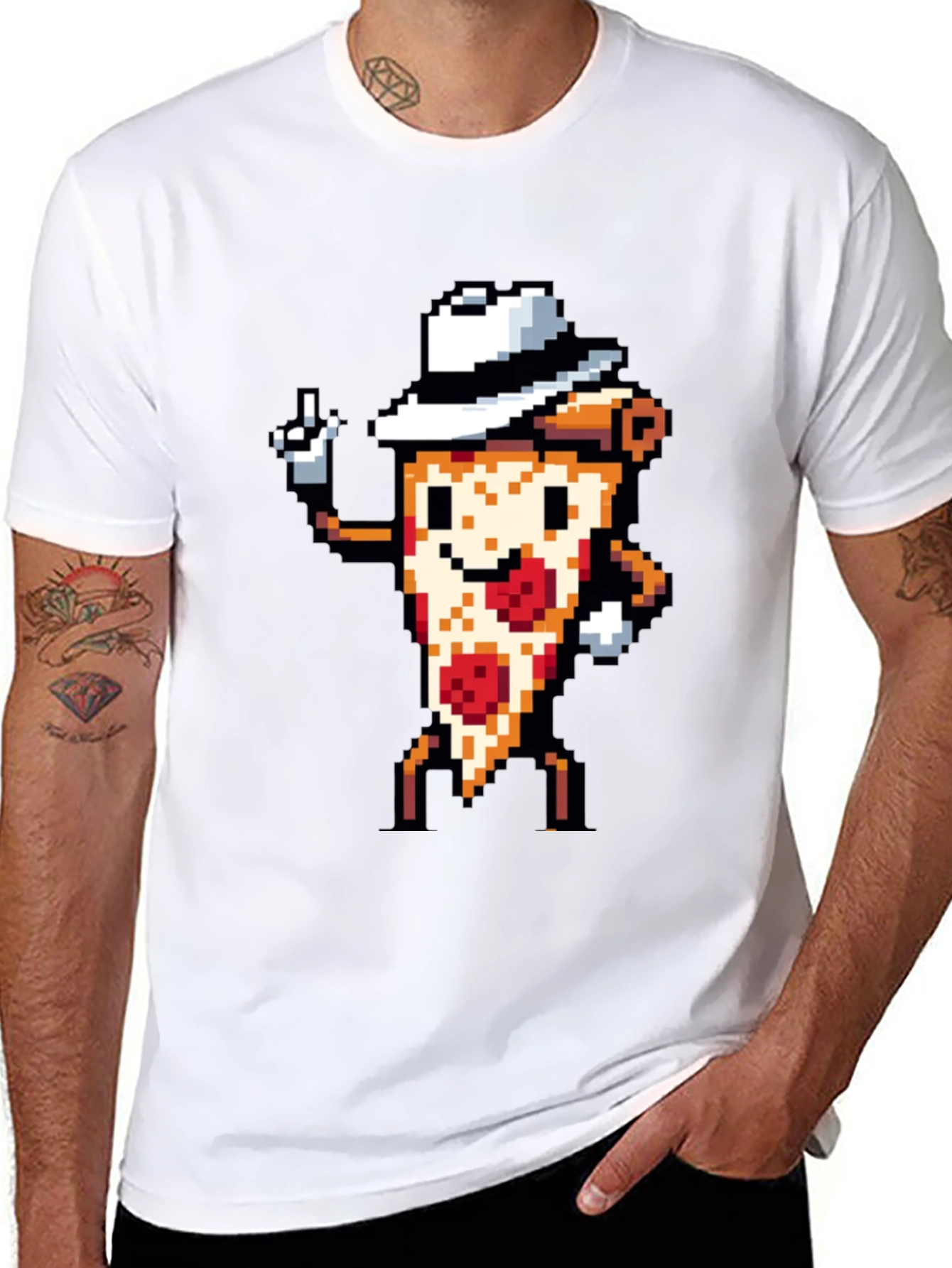 Pixel Pizza T-Shirt - Funny Foodie Graphic Tee