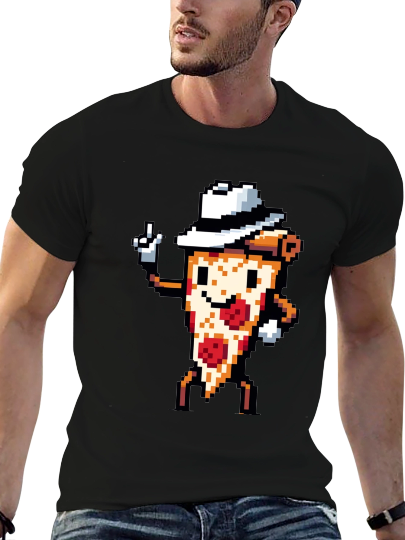Pixel Pizza T-Shirt - Funny Foodie Graphic Tee