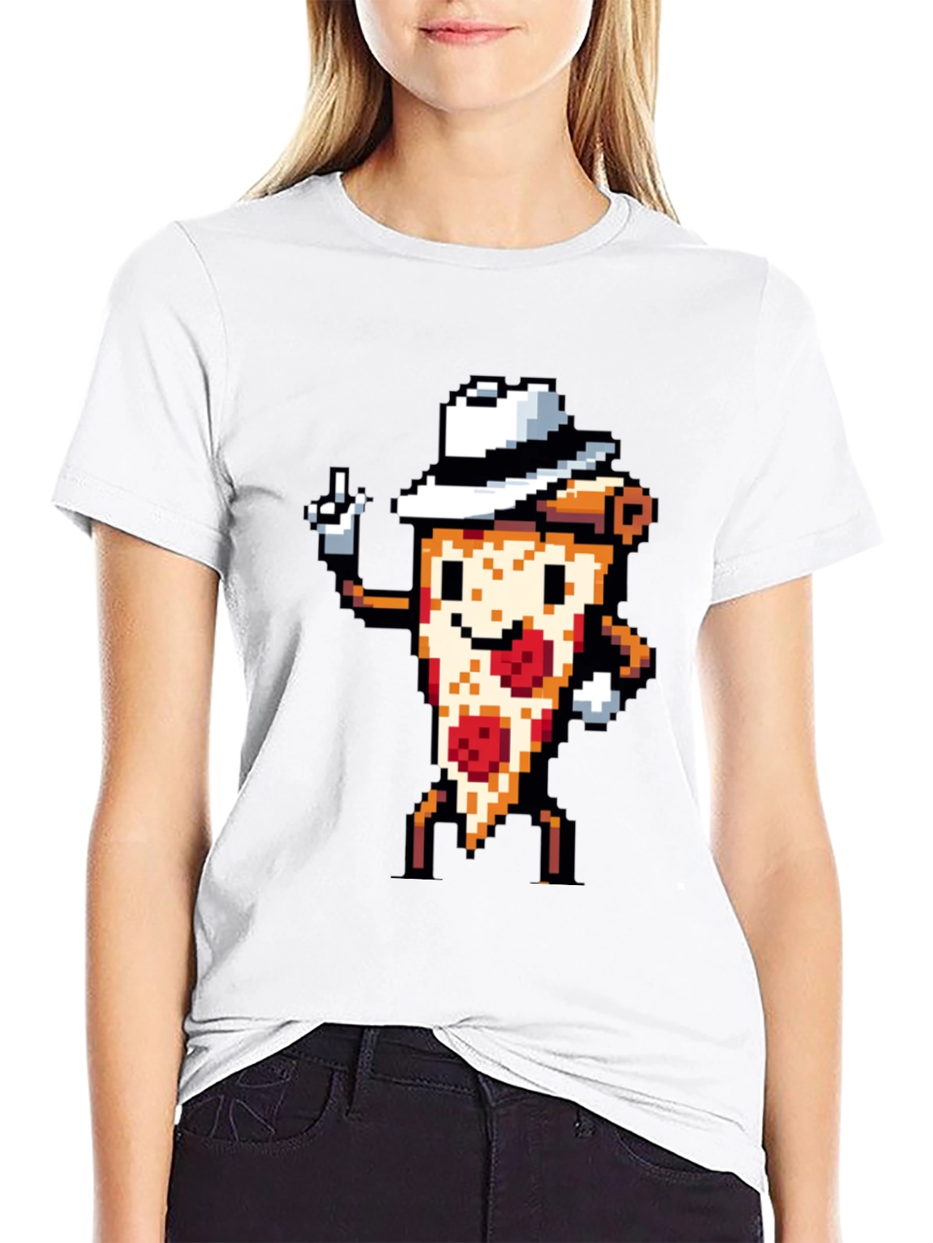 Pixel Pizza T-Shirt - Funny Foodie Graphic Tee