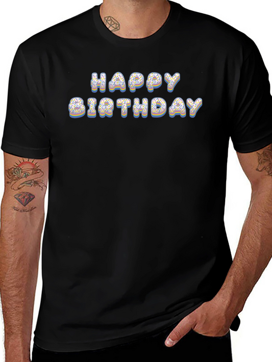 Happy Birthday Donut Letter T-Shirt