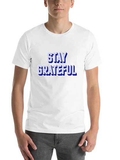 Stay Grateful Graphic Tee - Trendy Black T-Shirt
